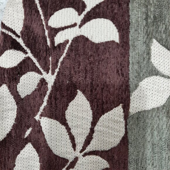 Vintage textured velvet and leather bag - Picture 5 of 13